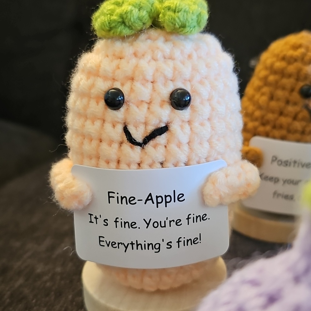 Cheerspace Handmade Crochet Fruit & Veggie Amigurumi Set - Multicolor - Picture 6 of 10